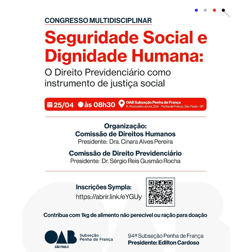 Congresso Multidisciplinar | Direitos Humanos e Previdência Social
