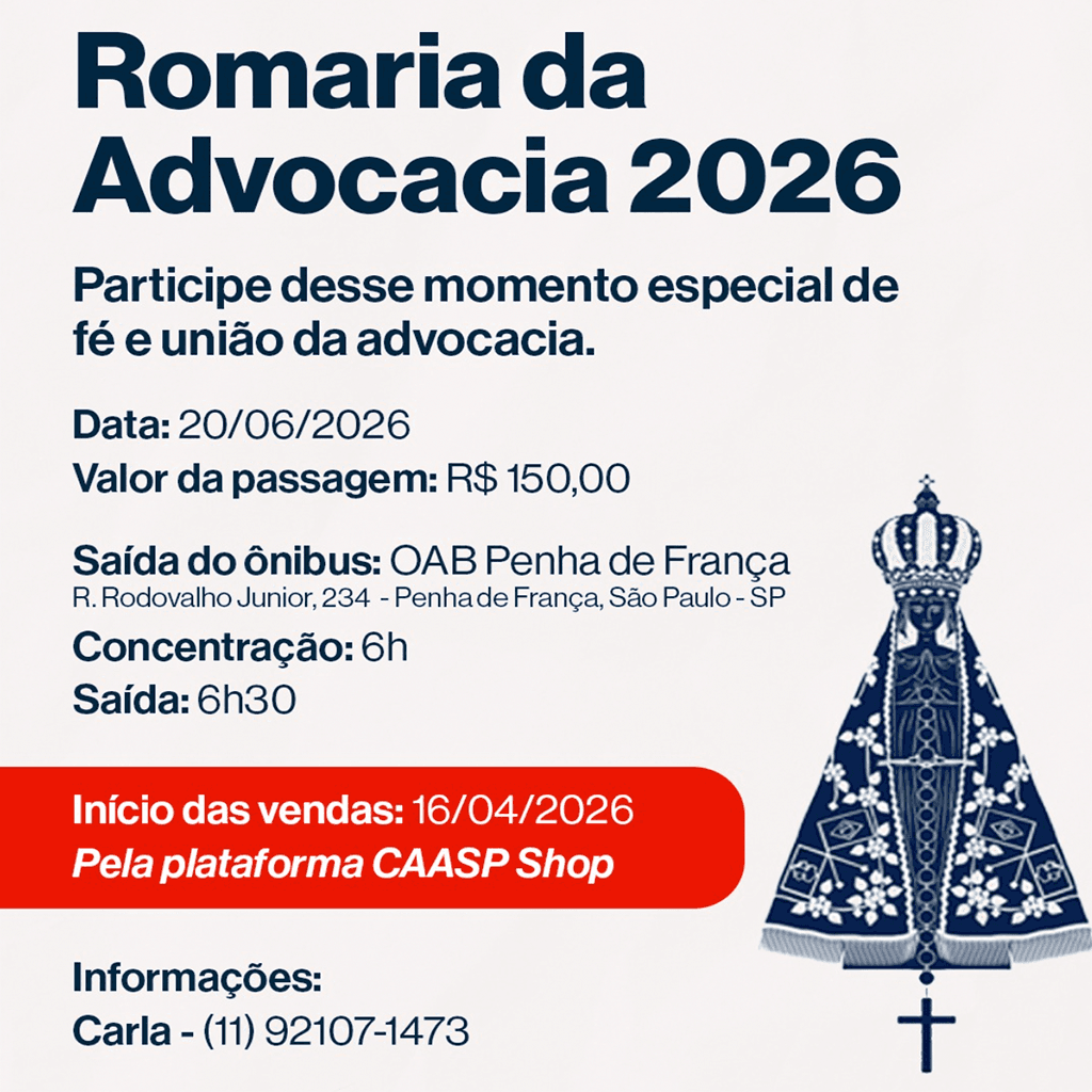 🙏✨ Romaria da Advocacia 2026 ✨🙏