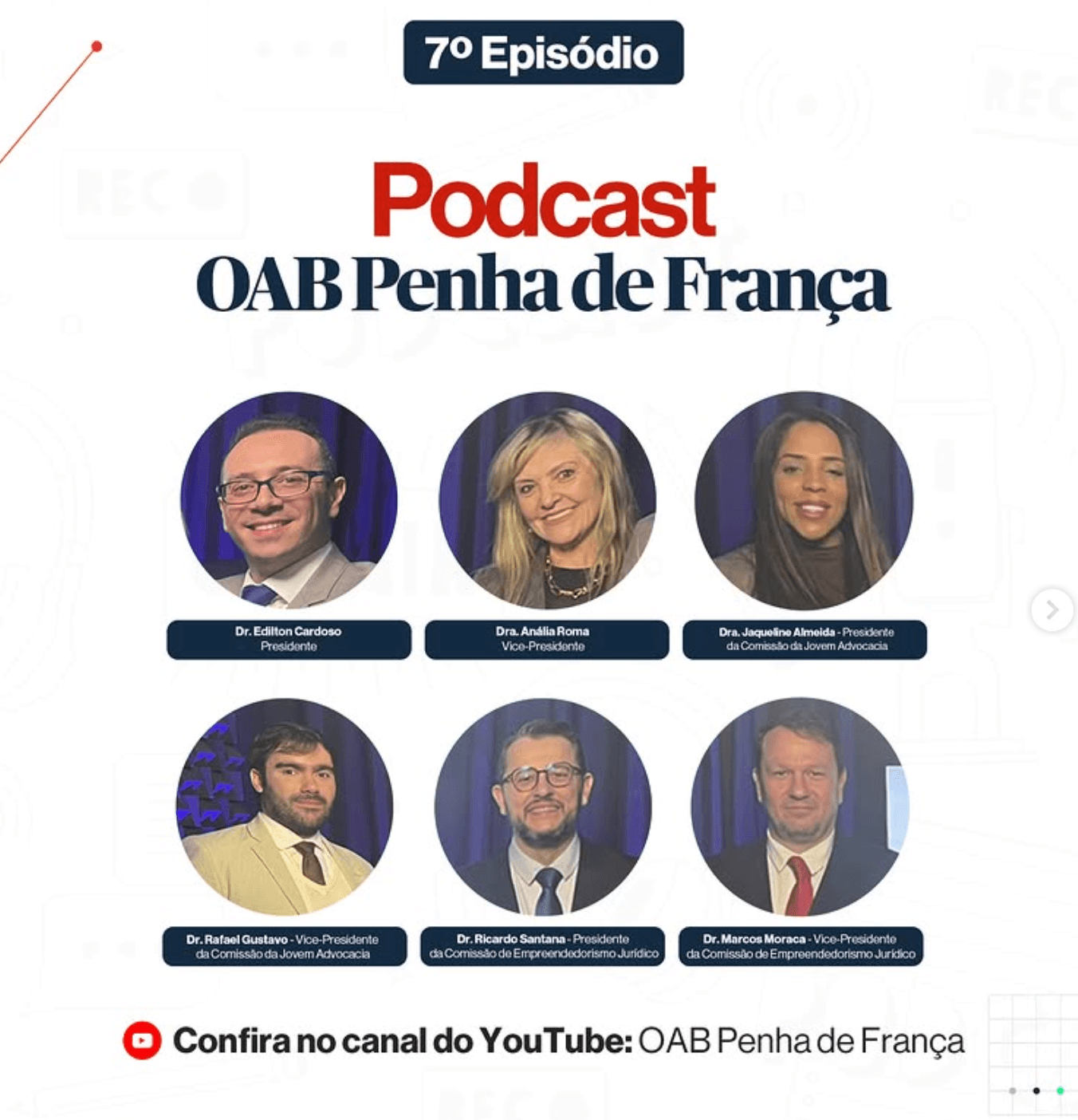 🎙️ PODCAST: Comissão da Jovem Advocacia e Comissão de Empreendedorismo Jurídico