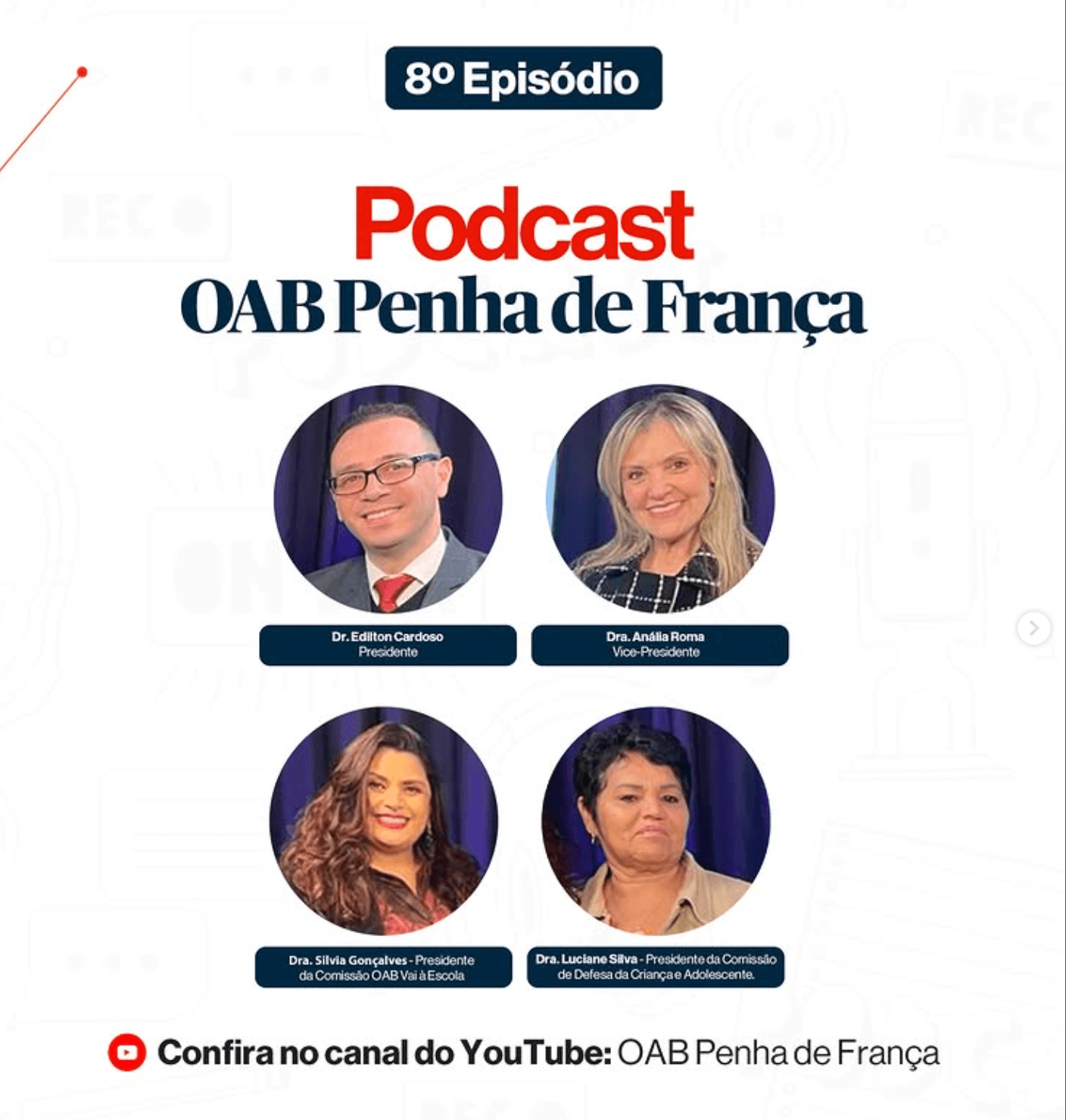 🎙️ PODCAST: Comissão OAB Vai à Escola + Comissão de Defesa da Criança e Adolescente