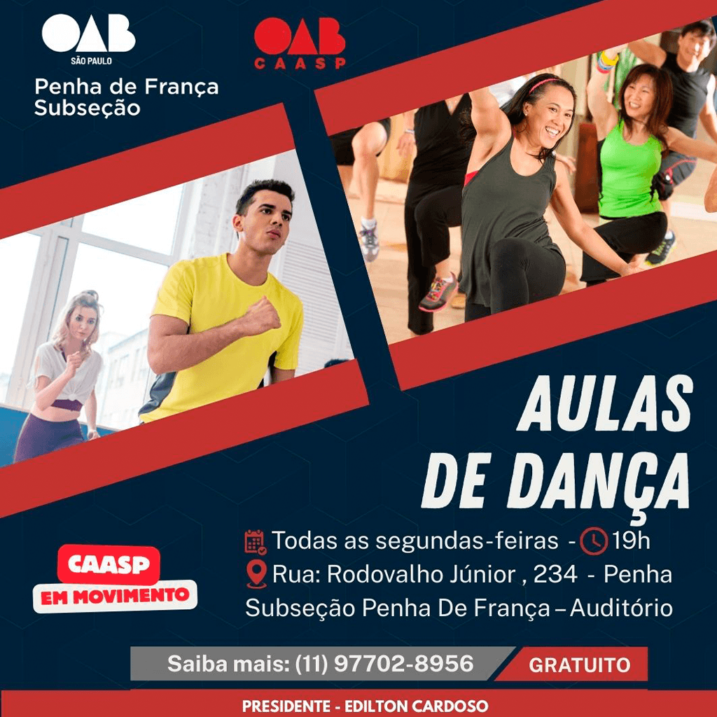 Aulas Gratuitas de Dança CAASP