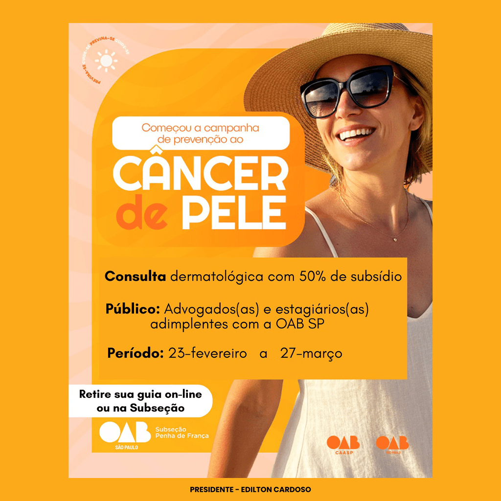 CAASP: Campanha contra o Câncer de Pele 2026